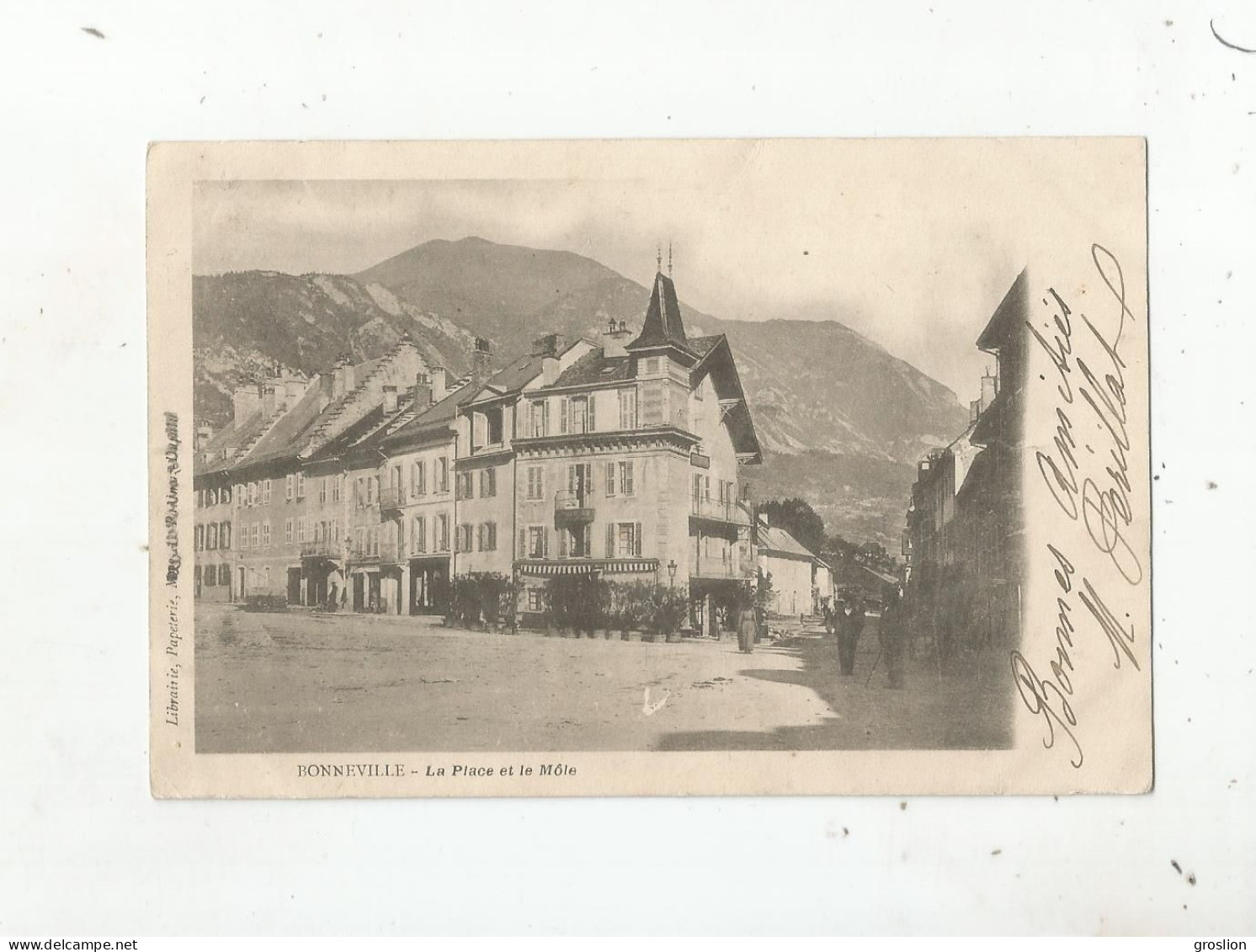 BONNEVILLE LA PLACE ET LE MOLE 1902 - Bonneville