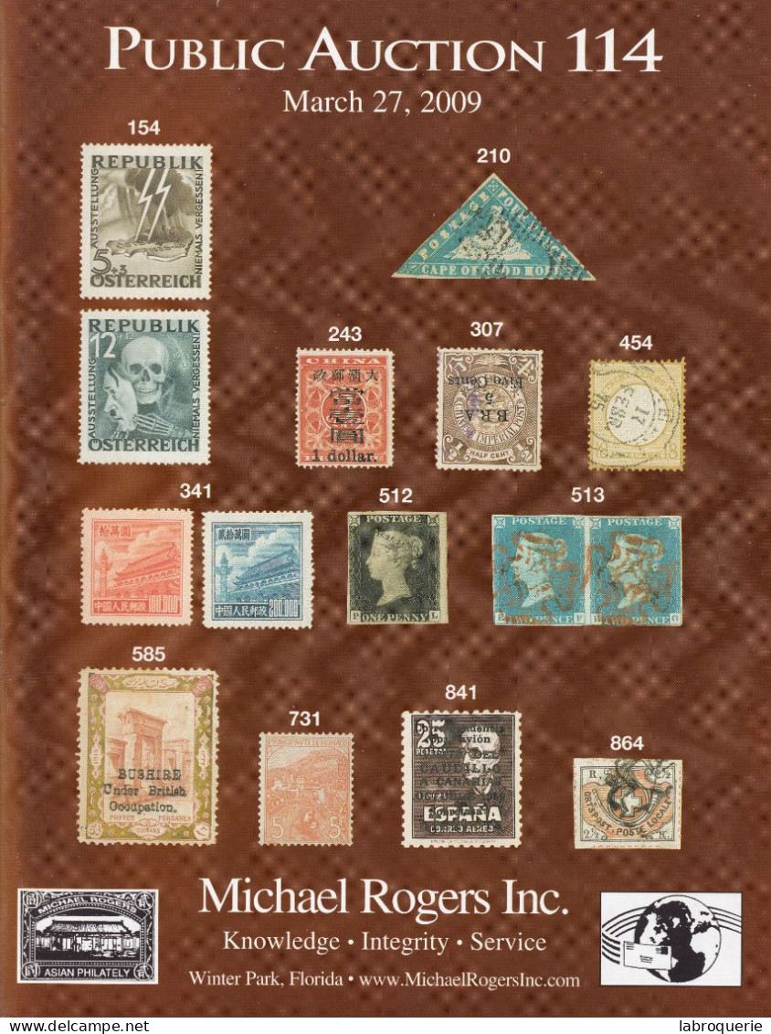 LIT - VP - MICHAEL ROGERS - Ventes N° 121/115/114 - Catalogues De Maisons De Vente