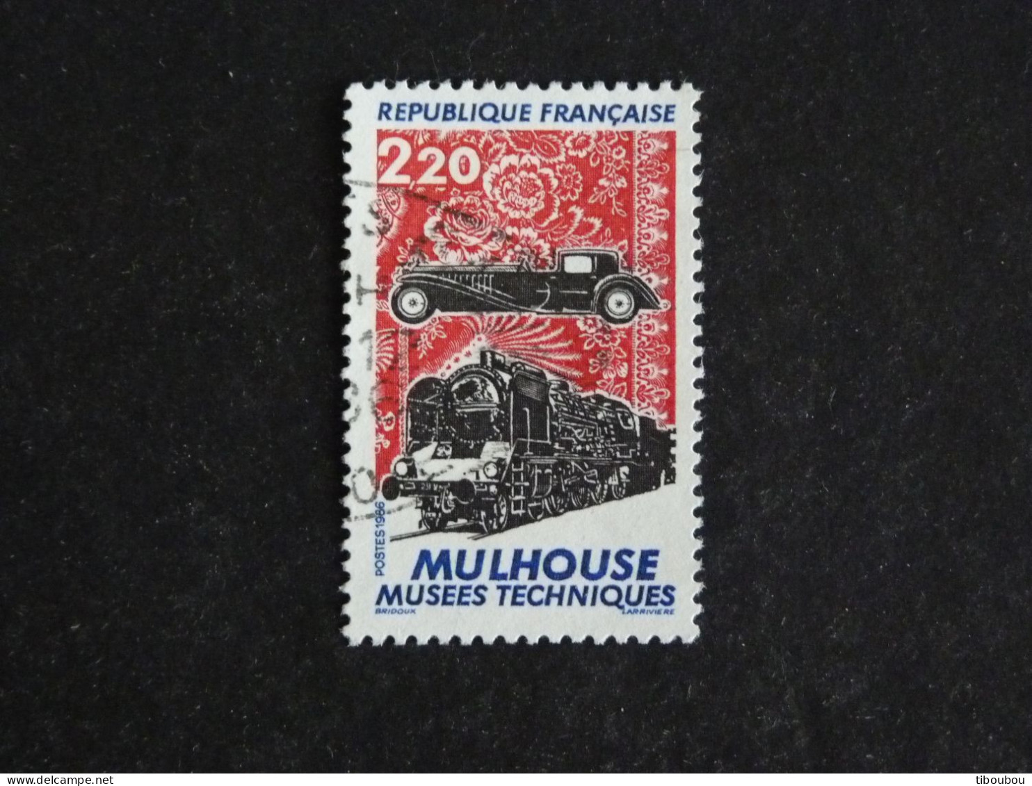 FRANCE YT 2450 OBLITERE - LES MUSEES TECHNIQUES DE MULHOUSE TRAIN LOCOMOTIVE - Used Stamps