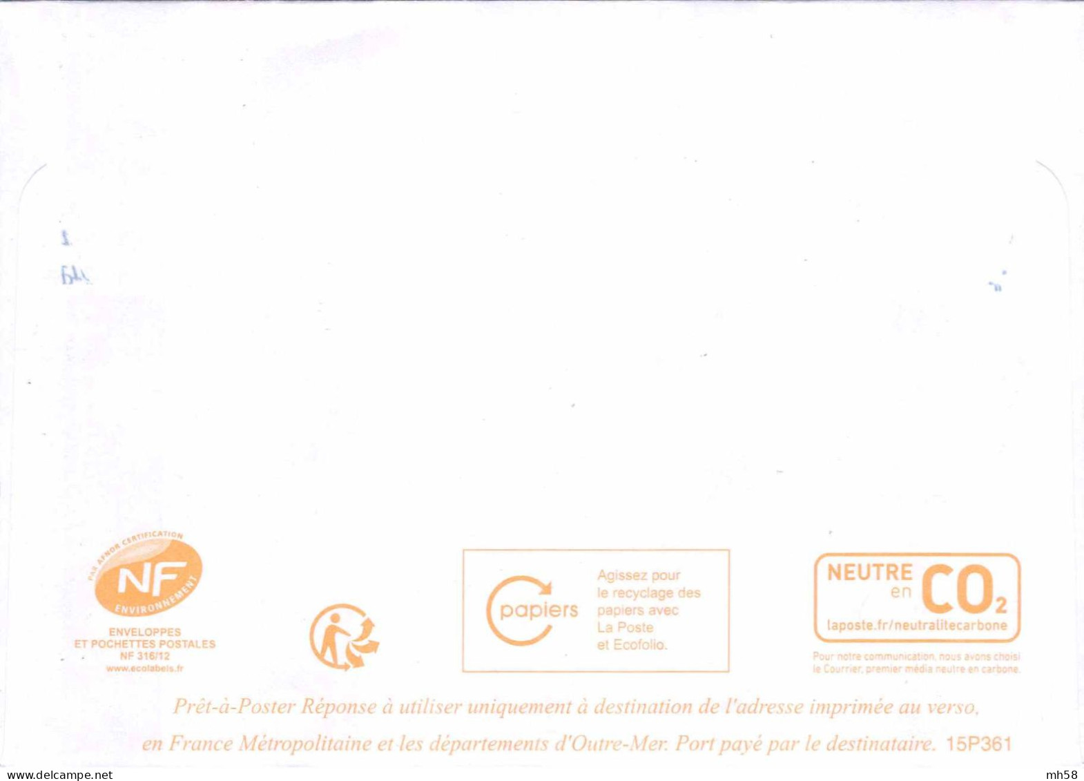 Entier FRANCE - PAP Enveloppe Postréponse Petits Frères Des Pauvres 15P361 Neuf ** - TVP Ciappa Kawena Rouge - Listos Para Enviar: Respuesta /Ciappa-Kavena