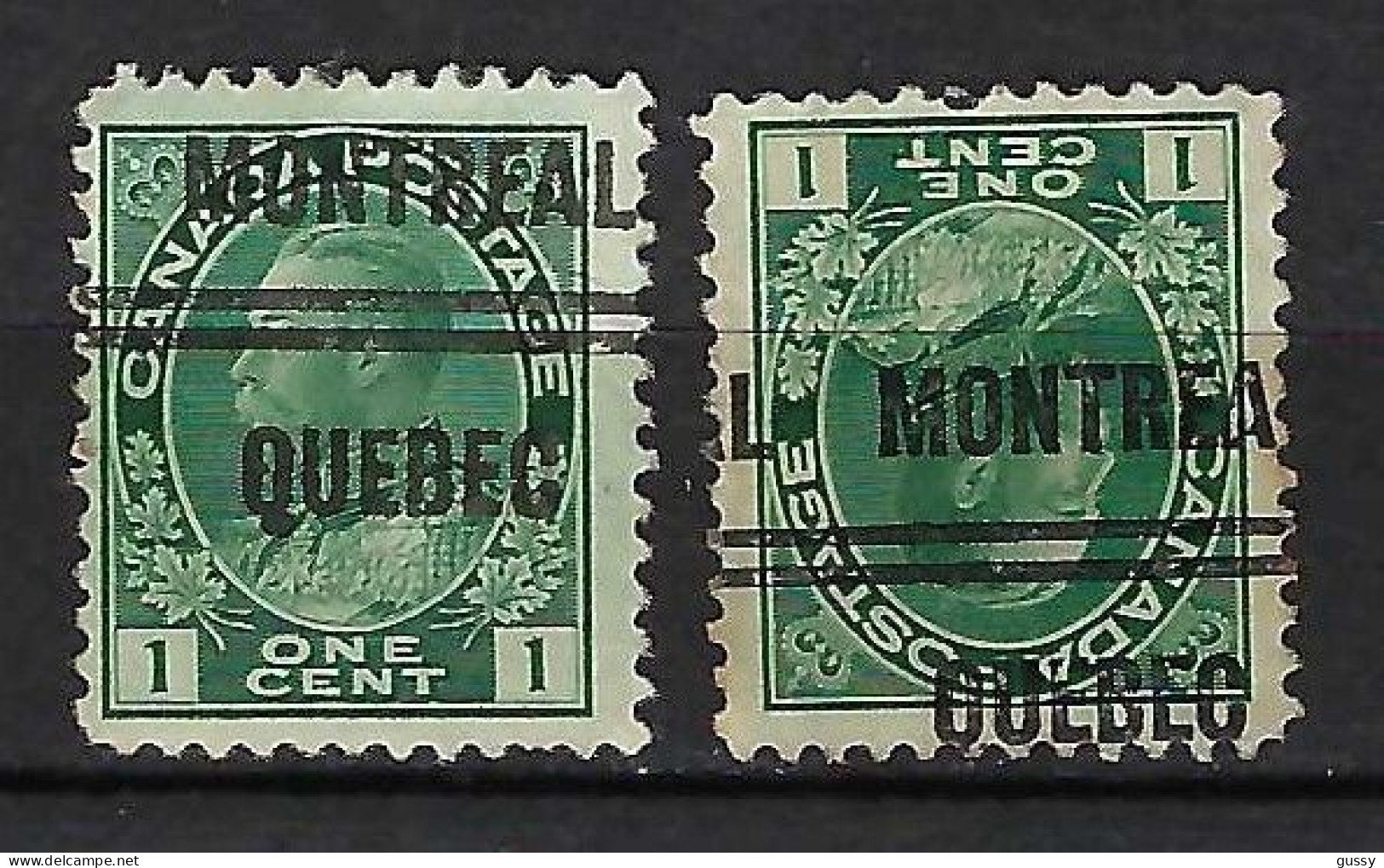 CANADA Ca.1918-25: Lot De Préobl. - Precancels