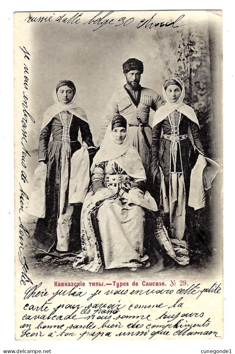RUSSIE - RUSSIA - Types De Caucase - N° 29 - Circulée En 1902 - Phot Scherer, Moscou - 2 Scans - Russland