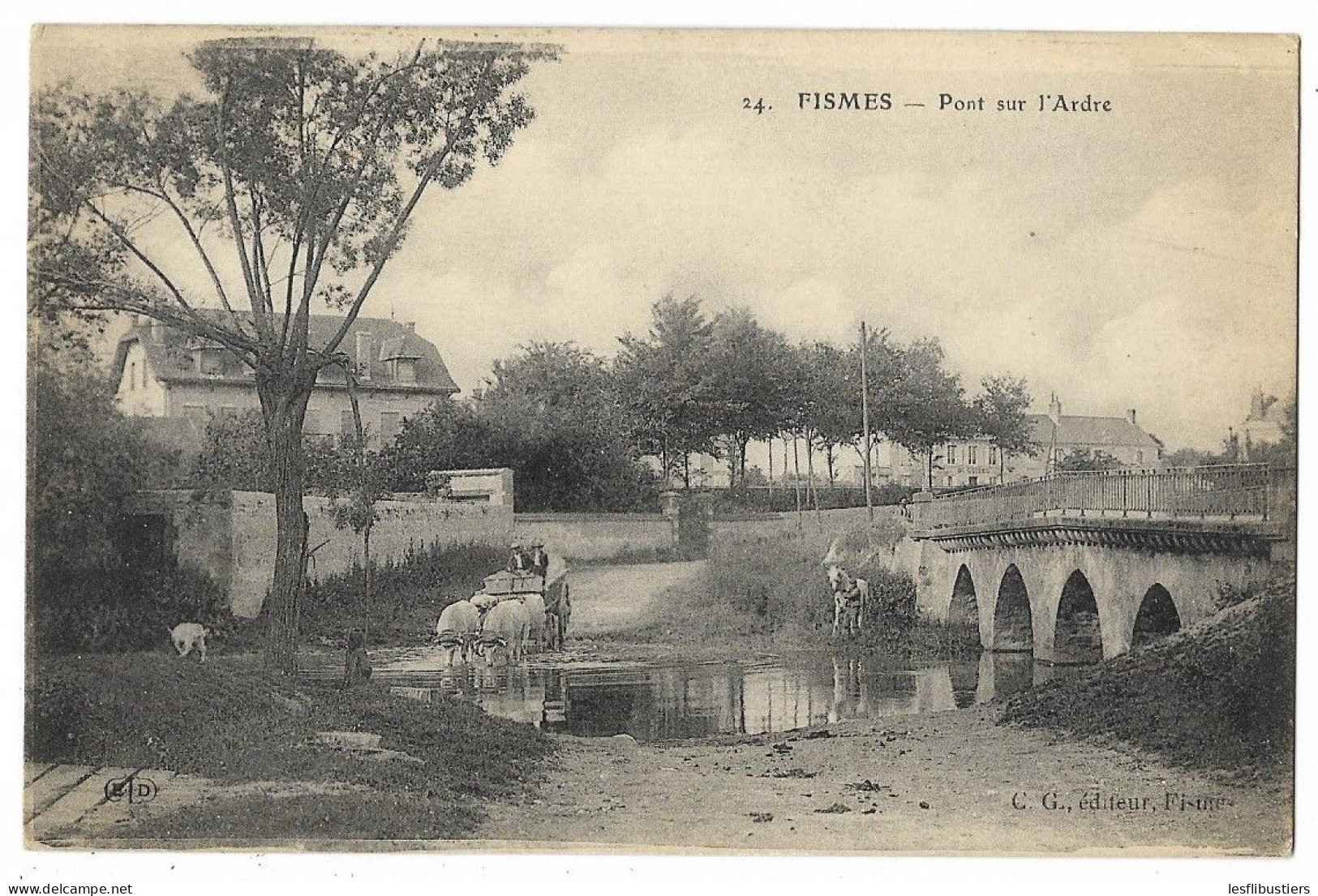 CPA 51 FISMES Pont Sur L' Ardre - Fismes