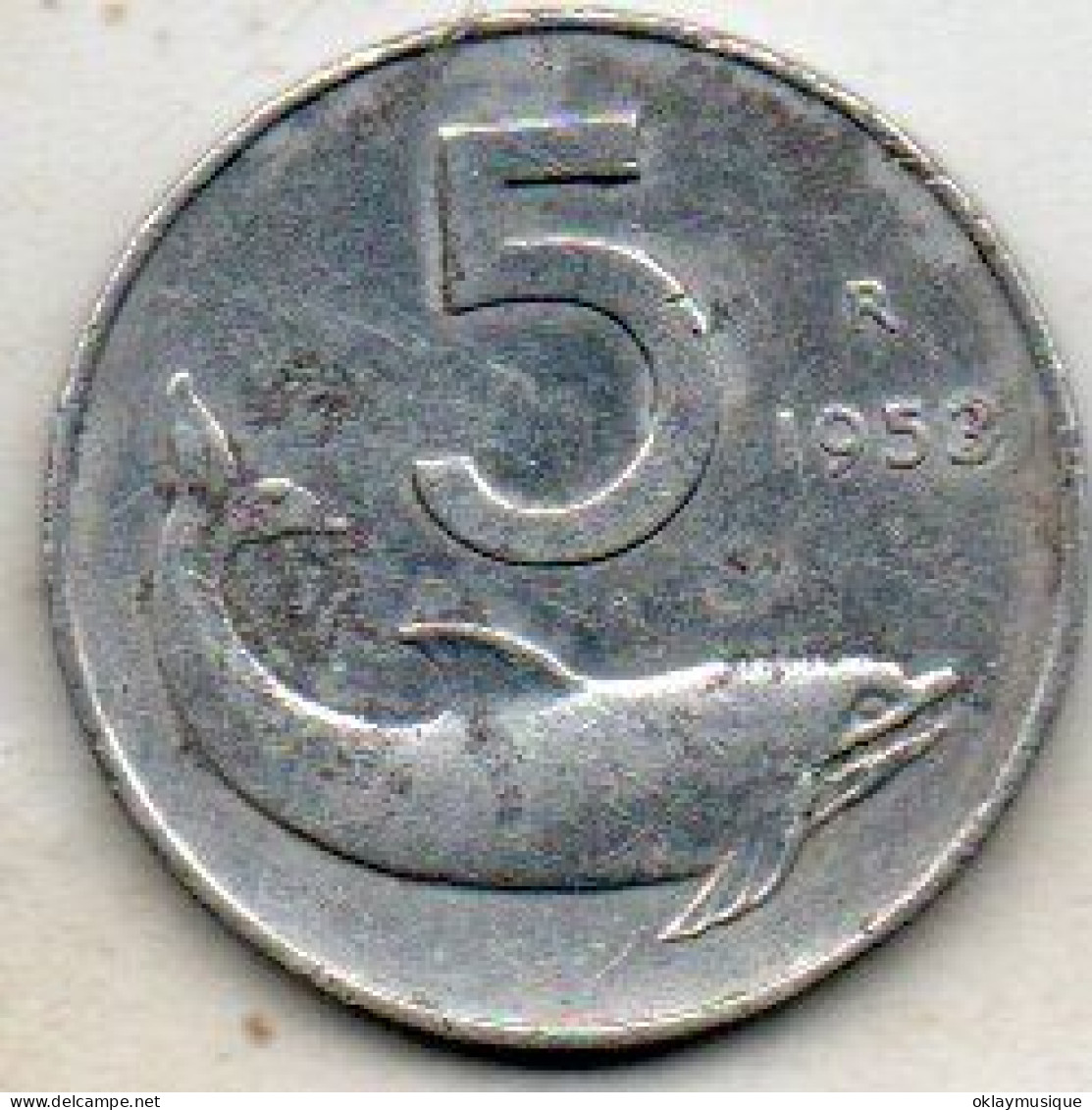 5 Lires 1953 - 5 Liras