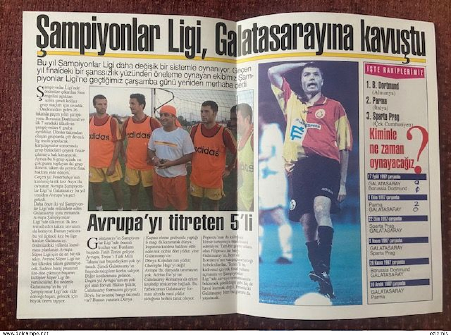 GALATASARAY - VANSPOR, ,TURKEY LEAGUE   ,MATCH SCHEDULE 1997 - Libri