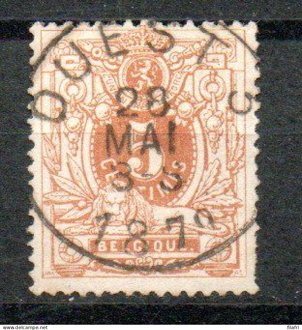 28 Gestempeld (ambulant) OUEST 3 - COBA 15 Euro - 1869-1883 Leopold II.