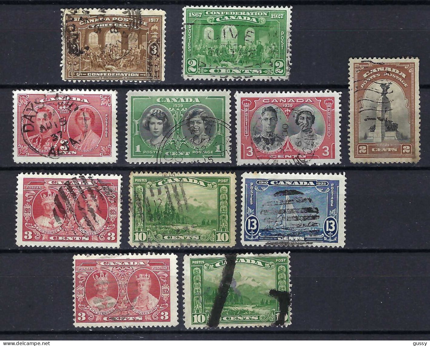 CANADA Ca.1917-40: Lot D' Obl. - Used Stamps
