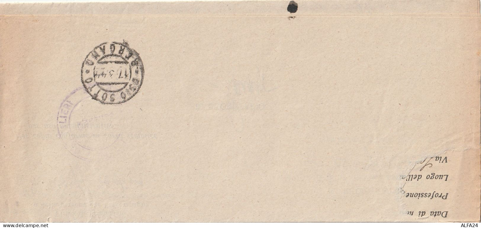 RACCOMANDATA 1944 RSI 2X50 PA+15+5 TIMBRO BERGAMO OSIO SOTTO (YK896 - Poststempel