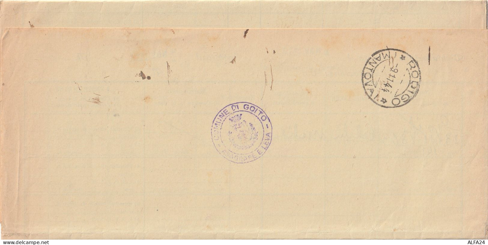 LETTERA 1944 RSI 4X15 TIMBRO GOITO ROGITO MANTOVA (YK893 - Poststempel