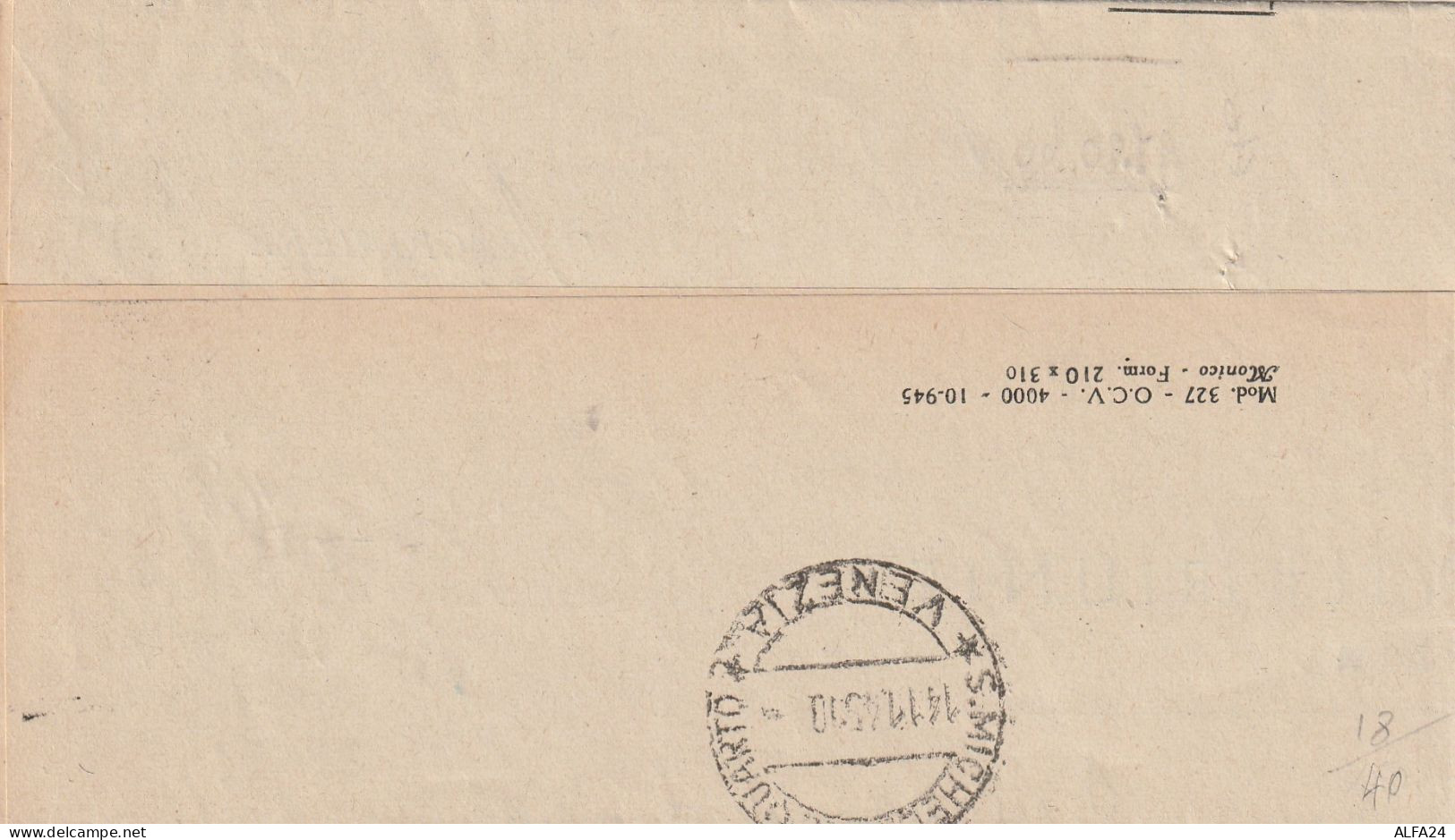 RACCOMANDATA 1945 LUOGOTENENZA 2X2+30+50 PA TIMBRO VENEZIA  (YK761 - Storia Postale