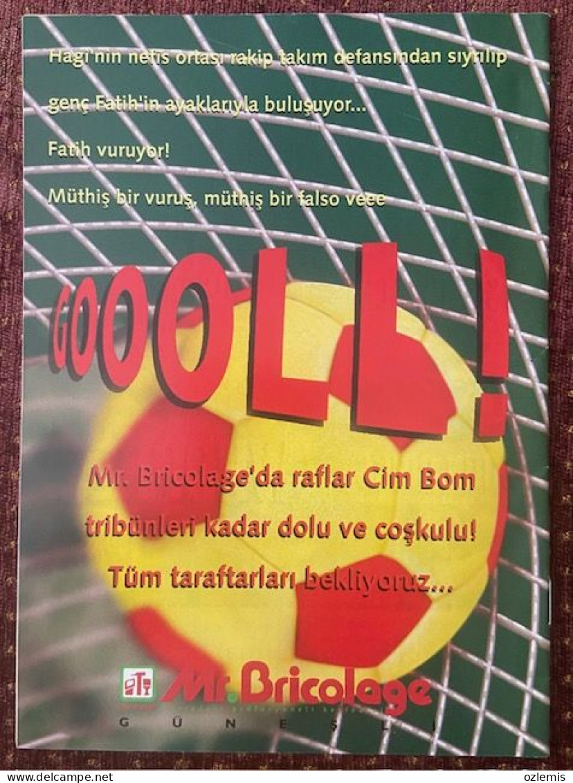 GALATASARAY - KOCAELISPOR  ,TURKEY LEAGUE   ,MATCH SCHEDULE 1998 - Livres