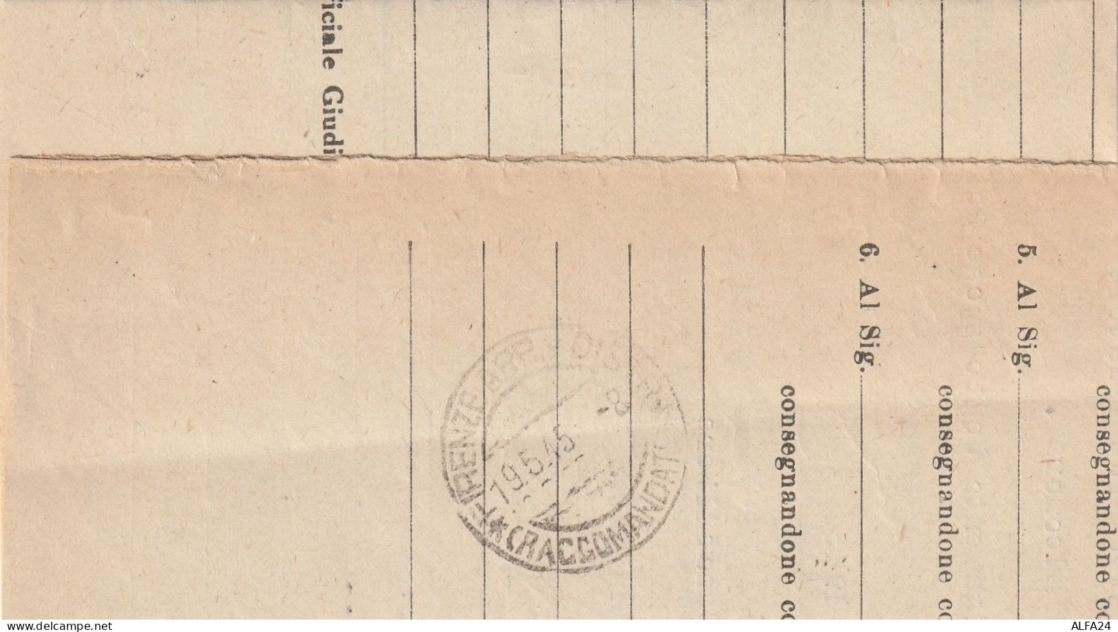RACCOMANDATA 1945 LUOGOTENENZA 1+2+2X20  TIMBRO FIRENZE (YK699 - Poststempel
