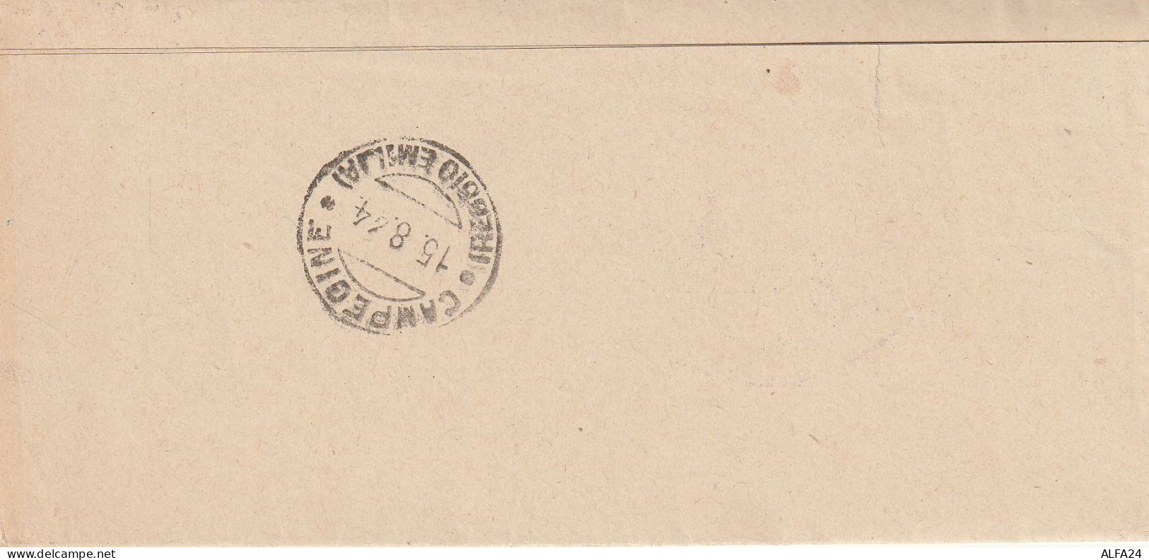 LETTERA 1944 RSI C.20 MON DIST TIMBRO IMPERIA CAMPEGINE REGGIO EMILIA (YK545 - Poststempel