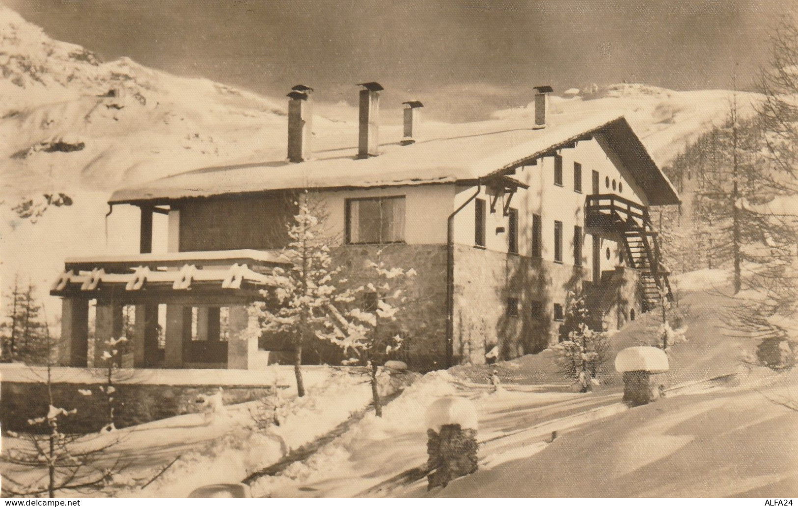 CARTOLINA 1944 RSI C.25 SS +5 - CERVINIA (YK541 - Poststempel