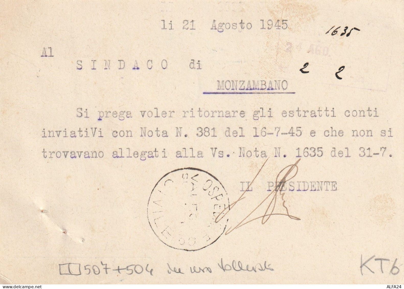 CARTOLINA POSTALE 1945 LUOGOTENENZA 2X50+20 MON DIST TIMBRO VALEGGIO SUL MINCIO MONZAMBANO MANTOVA (YK535 - Marcophilie