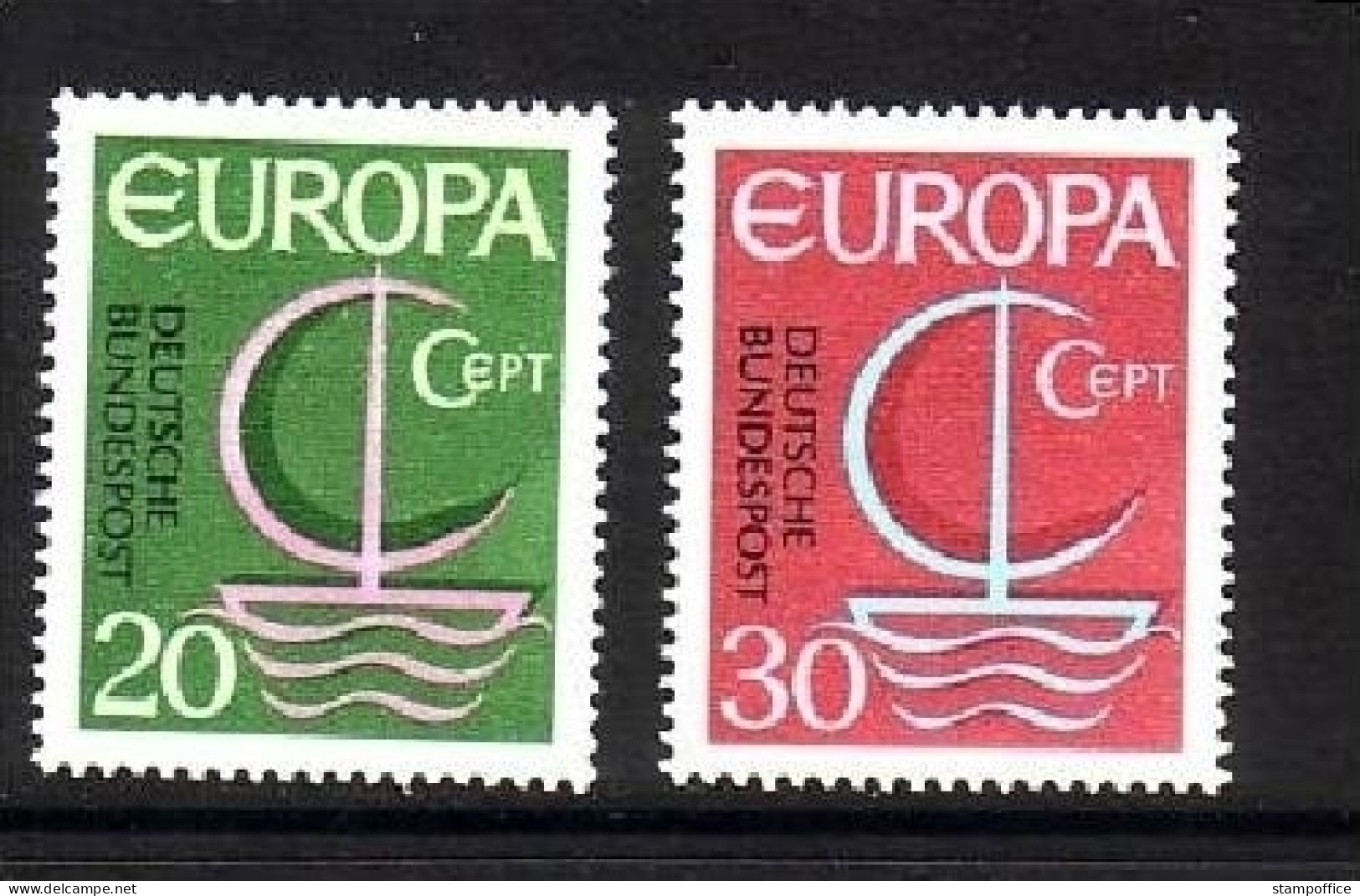 DEUTSCHLAND MI-NR. 519-520 POSTFRISCH(MINT) EUROPA 1966 SEGEL - 1966