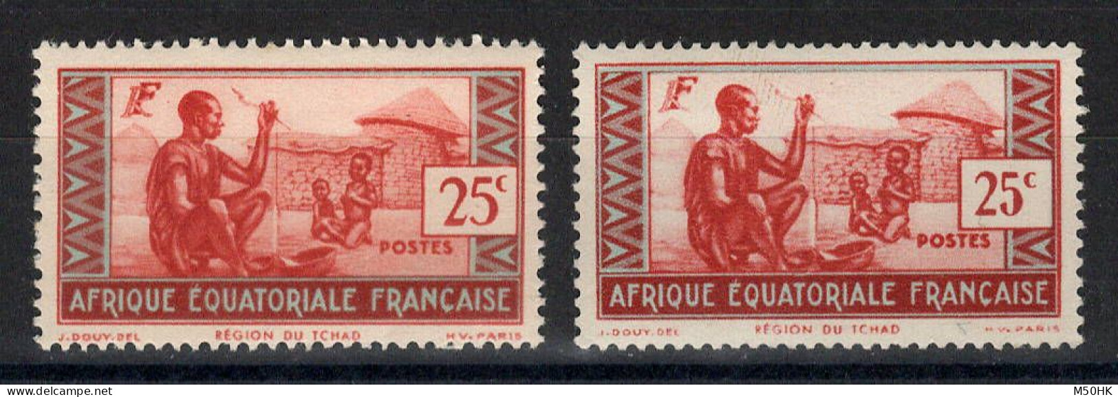 AEF - YV 40 & 40A N** MNH Luxe , Les 2 Types , Cote 6 Euros - Nuevos