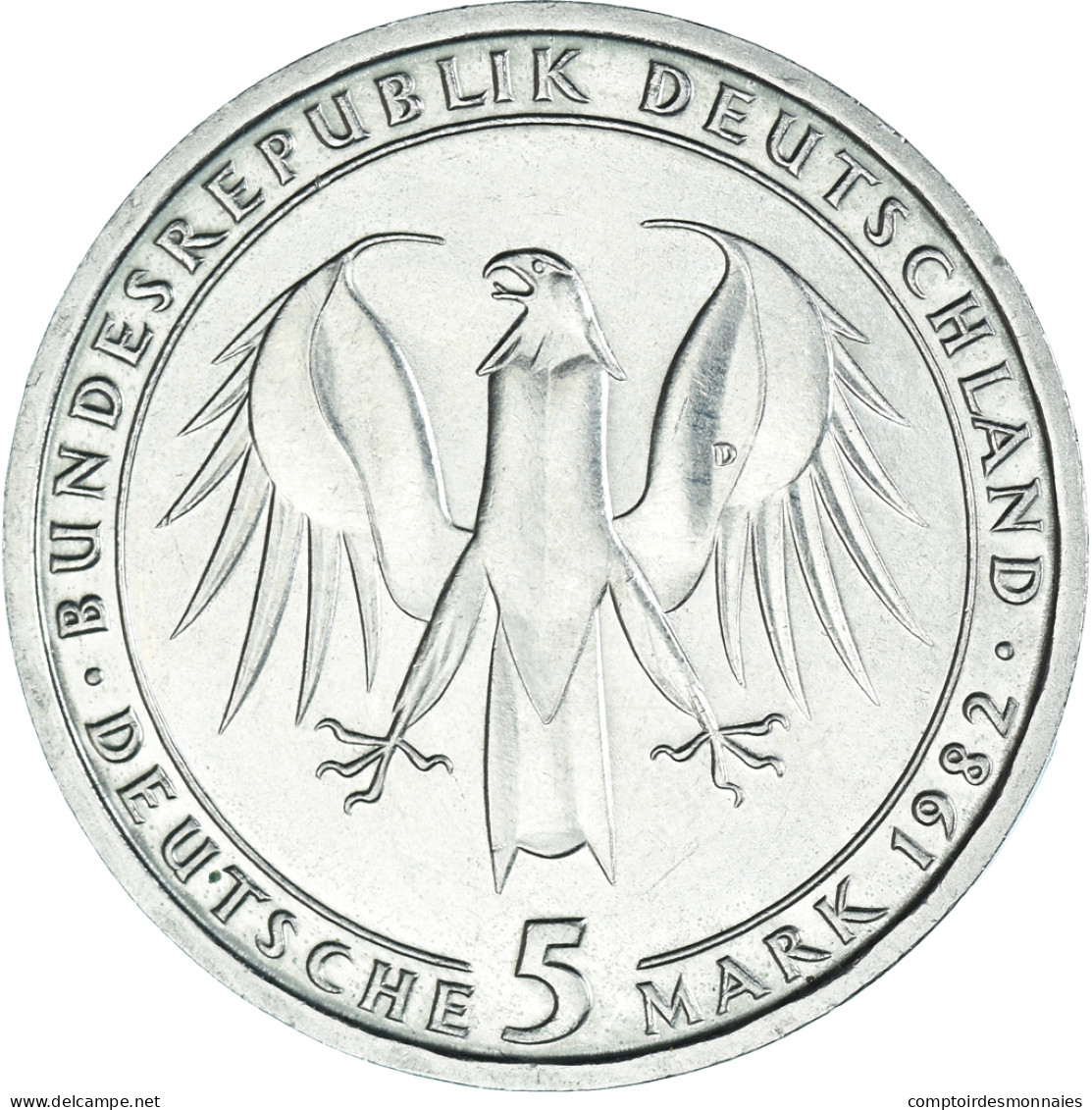 Monnaie, République Fédérale Allemande, 5 Mark, 1982, Munich, Germany, TTB+ - 5 Marcos