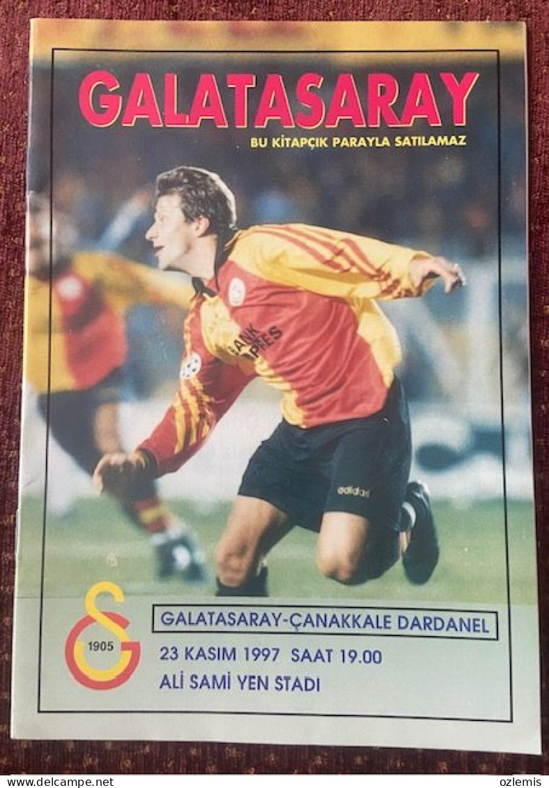 GALATASARAY - CANAKKALE DARDANEL  ,TURKEY LEAGUE   ,MATCH SCHEDULE 1997 - Books