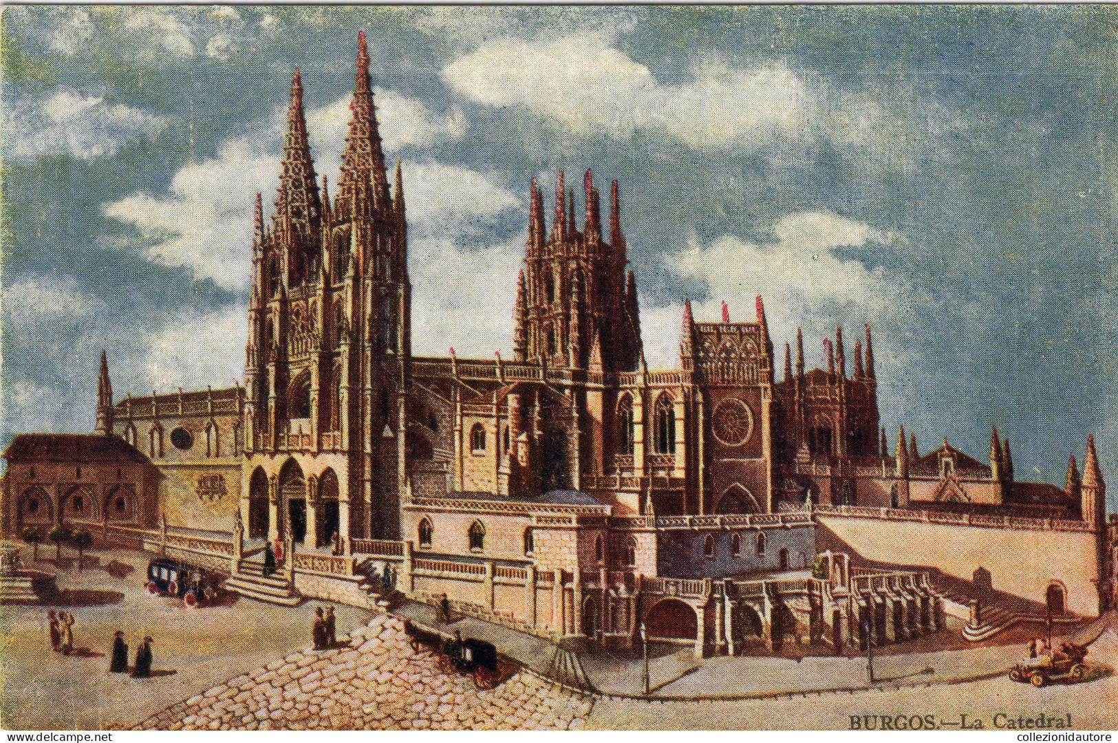 BURGOS - LA CATEDRAL - CARTOLINA FP SPEDITA NEL 1902 - Burgos