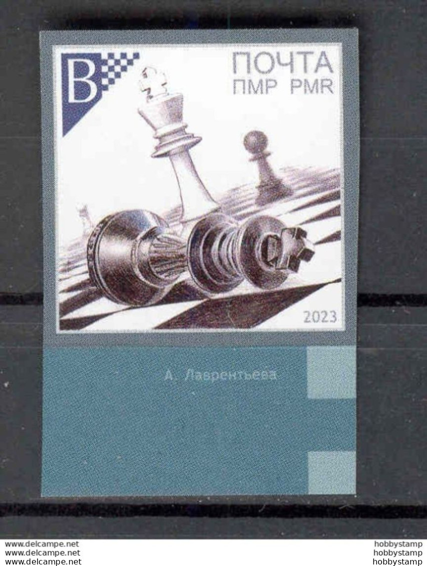 Label Transnistria 2023 Chess 1v**MNH Imperforated - Vignettes De Fantaisie