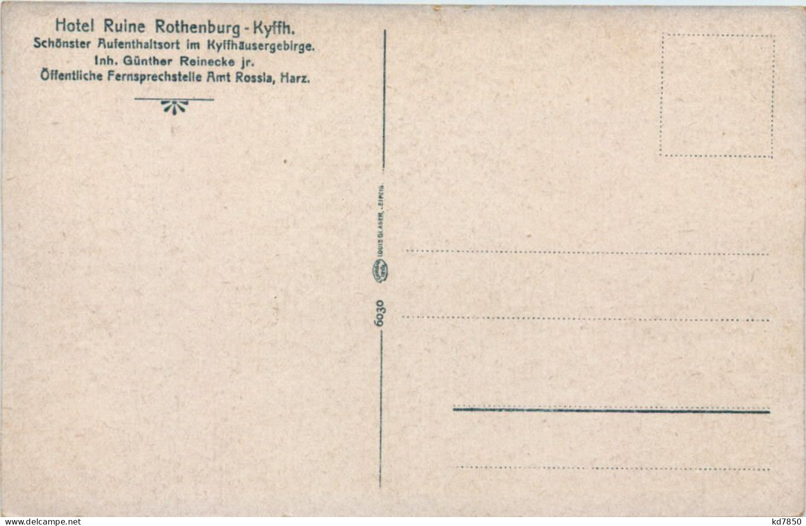 Bismarck Turm Bei Der Ruine Rothenburg - Kyffhäuser - Kyffhäuser