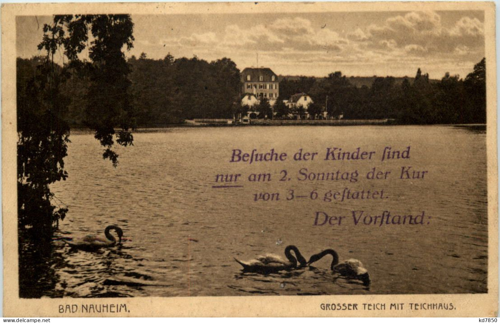 Bad Nauheim - Grosser Teich Mit Teichhaus - Bad Nauheim