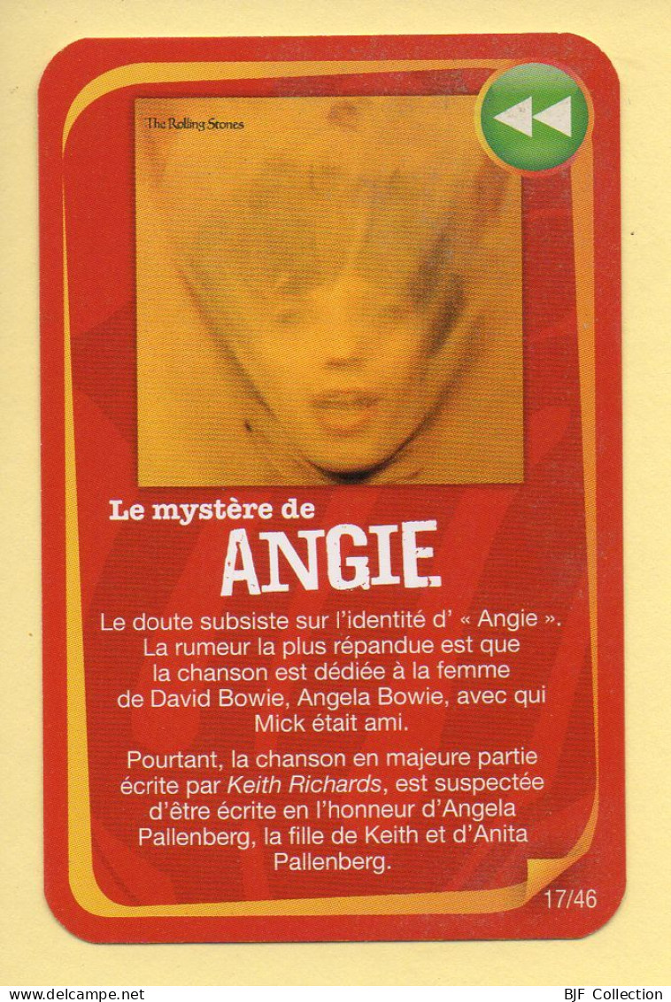 Carte Rolling Stones N° 17/46 / Le Mystère De ANGIE / Carrefour Market / Année 2012 - Autres & Non Classés