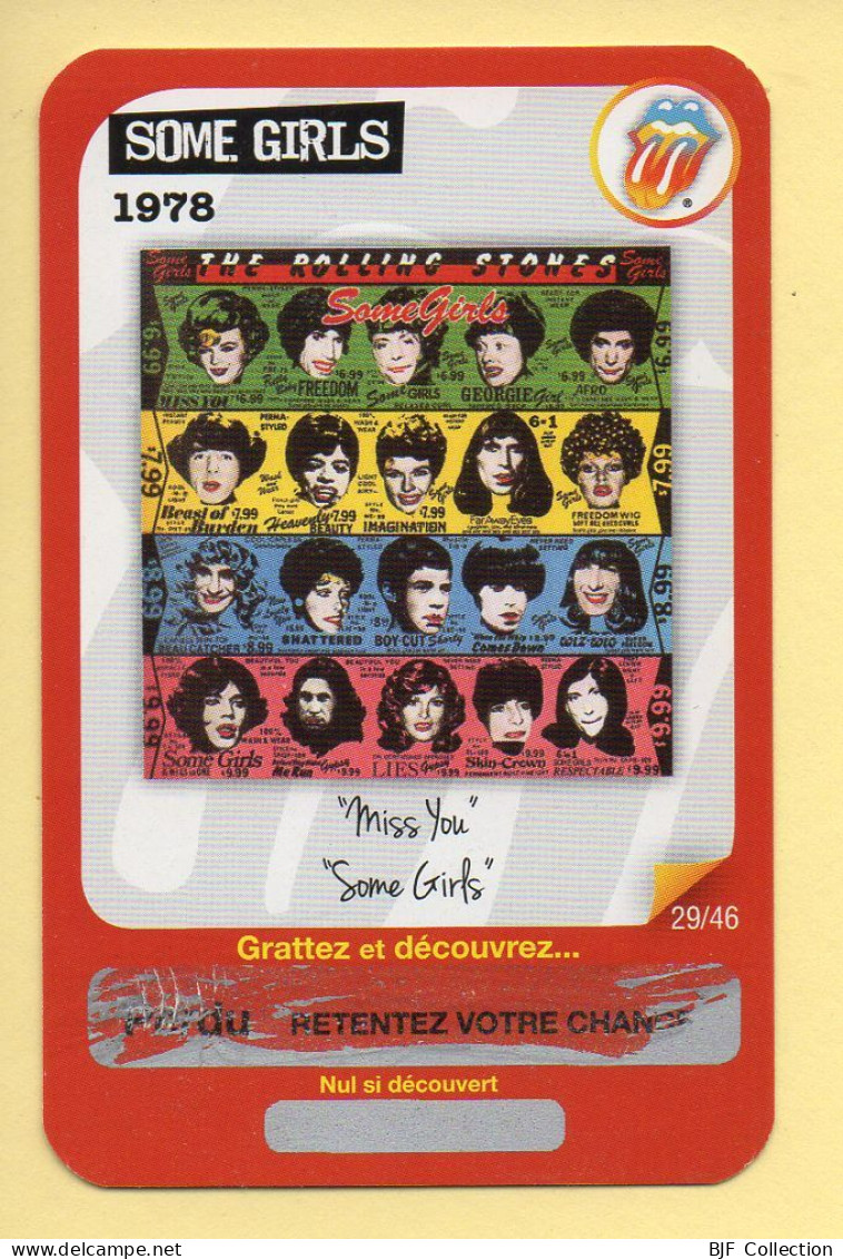 Carte Rolling Stones N° 29/46 / SOME GIRLS 1978 (Modèle Perdant) Carrefour Market / Année 2012 - Other & Unclassified