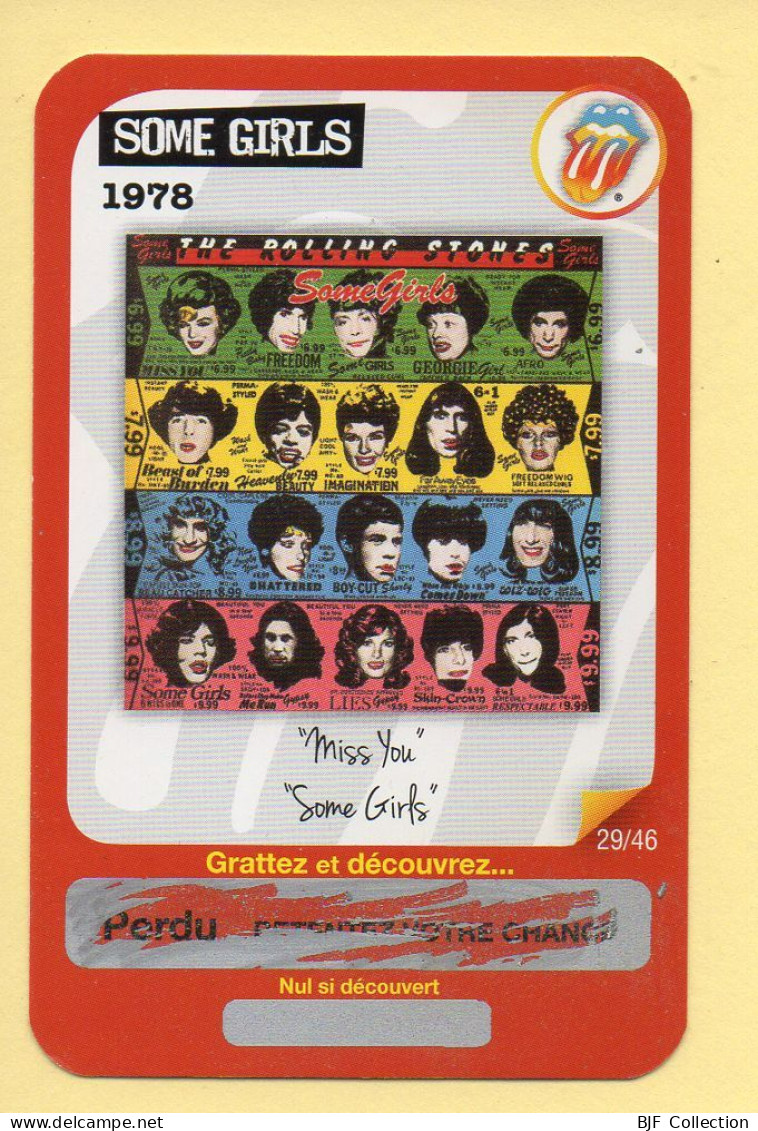 Carte Rolling Stones N° 29/46 / SOME GIRLS 1978 (Modèle Perdant) Carrefour Market / Année 2012 - Other & Unclassified