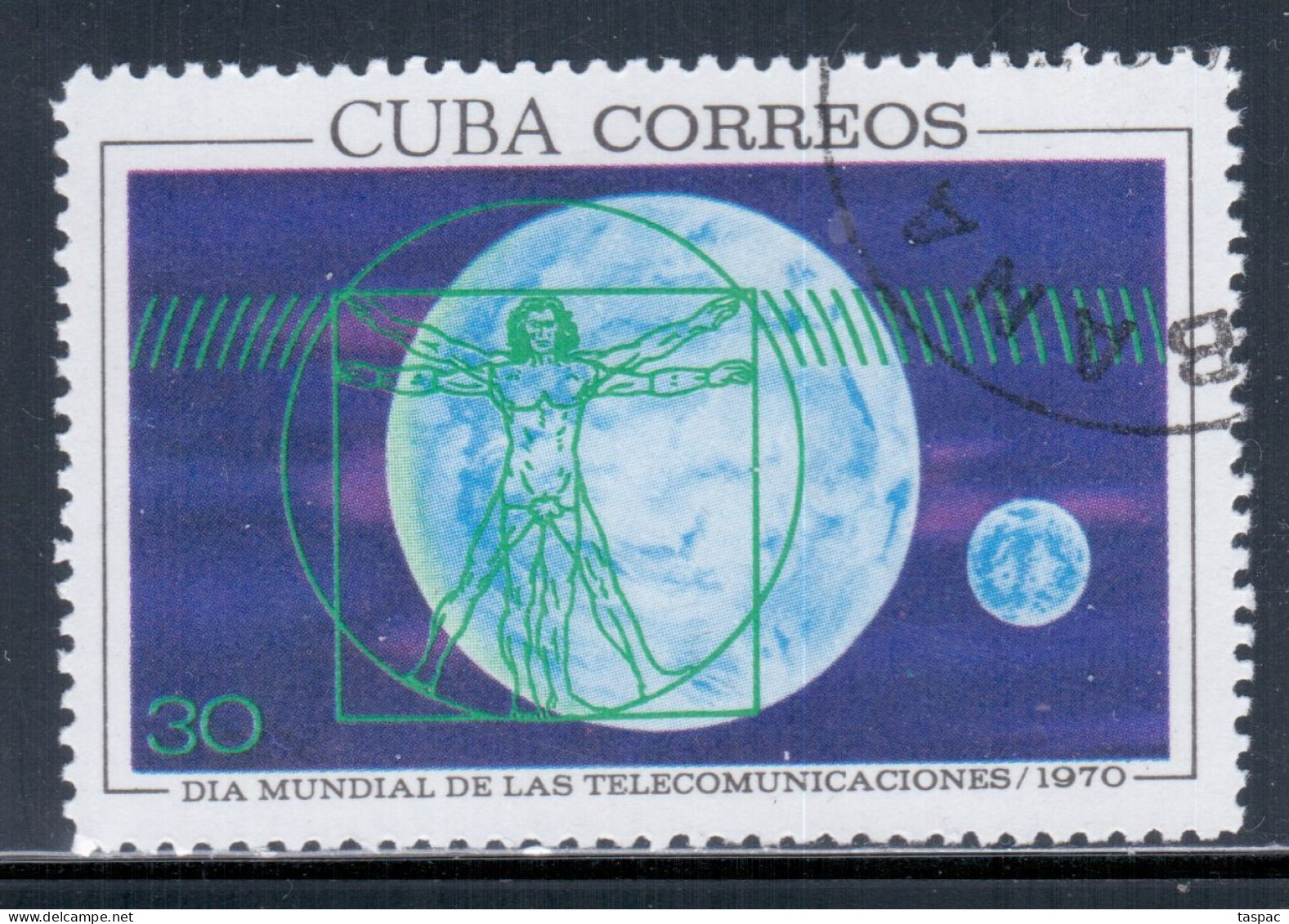 Cuba 1970 Mi# 1598 Used - World Telecommunications Day / Space - América Del Norte