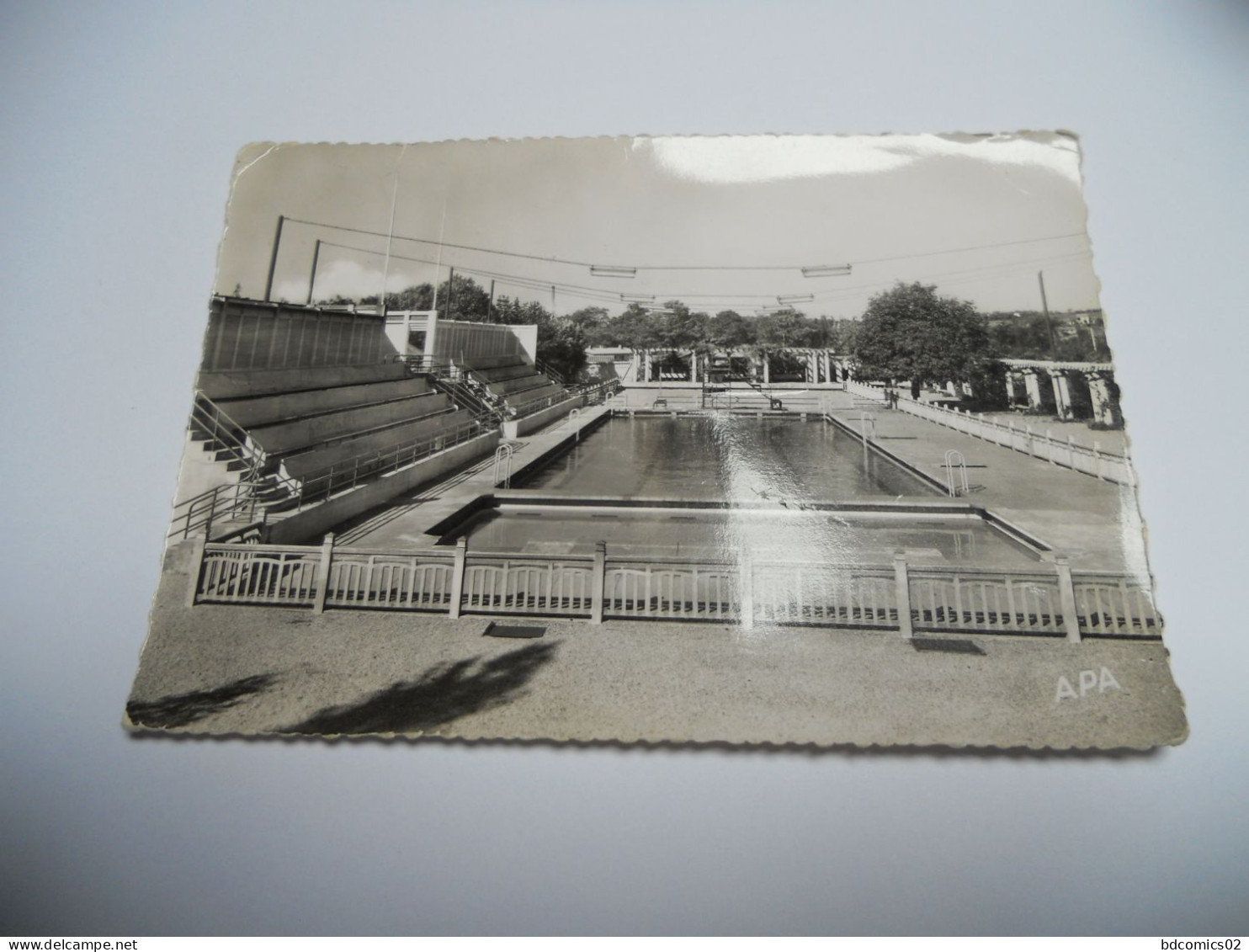 DEP 81 TARN CARTE EN N/BL GAUFRE DE 1965 CARMAUX LA PISCINE DE CANDOU EDIT  APA POUX //////BE - Carmaux