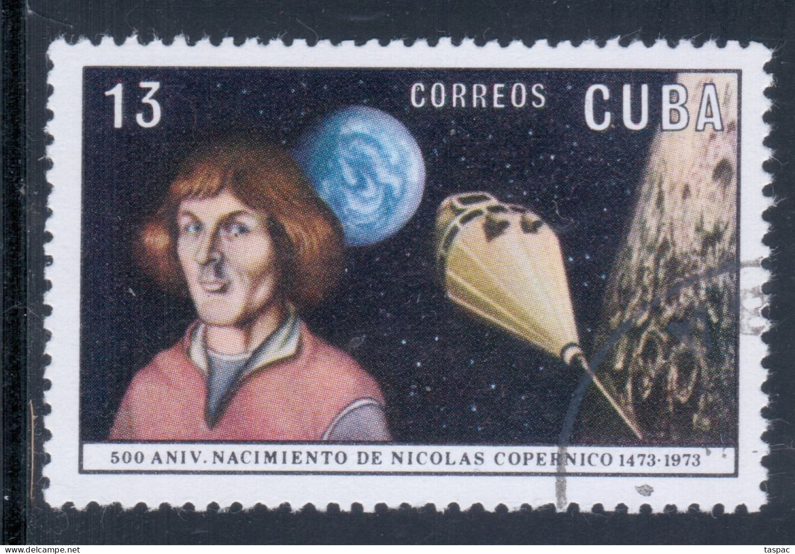 Cuba 1973 Mi# 1875 Used - Short Set - 500th Anniv. Of The Birth Of Nicolaus Copernicus / Space - North  America