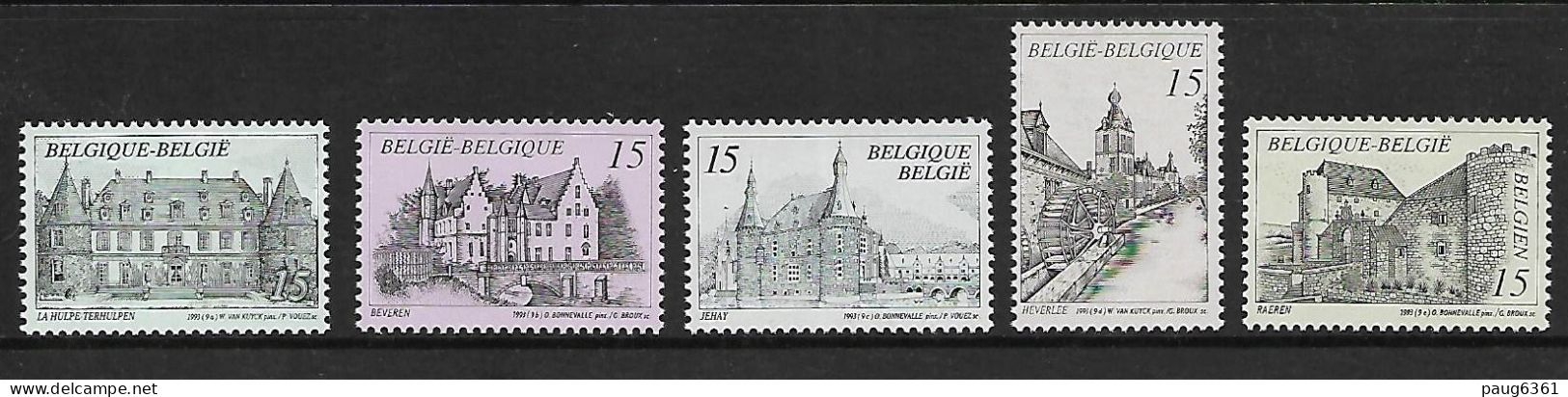 BELGIQUE 1993 SERIE TOURISTIQUE  YVERT N°2512/2516 NEUF MNH** - Nuovi