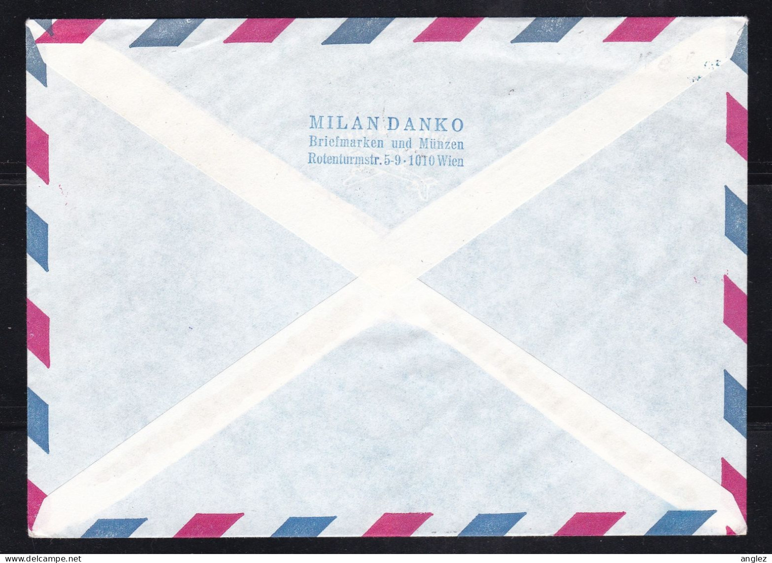 United Nations Vienna Office - Grussflugpost Leipzig 1984 Airmail Cover - Briefe U. Dokumente