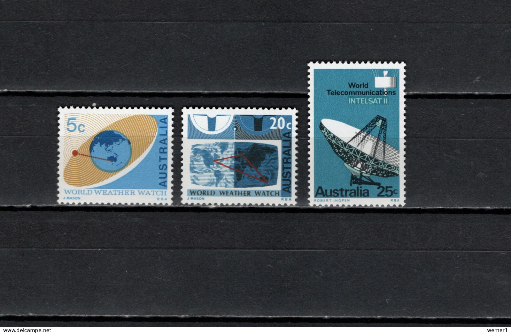 Australia 1968 Space Meteorology Set Of 3 MNH - Oceanië