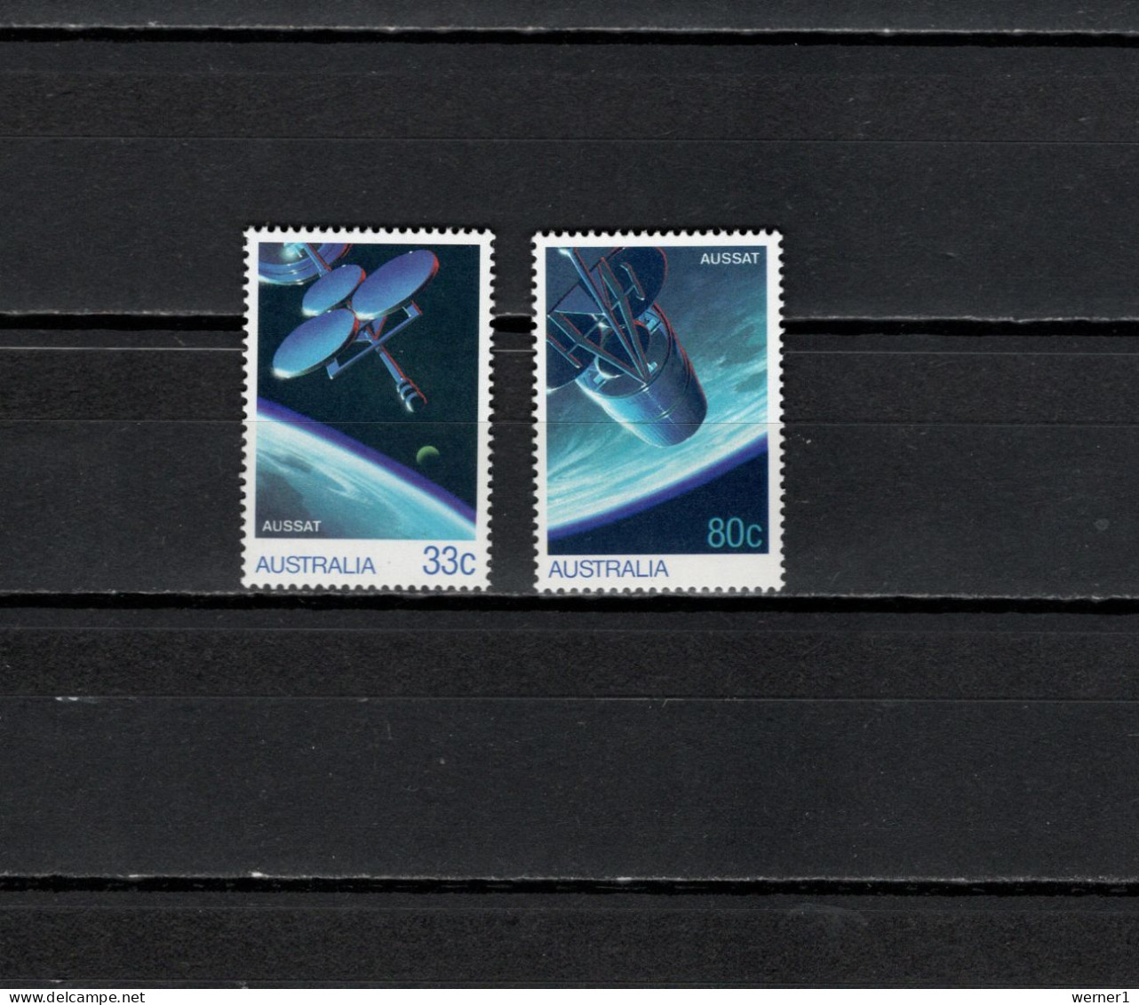 Australia 1986 Space, Satellites AUSSAT Set Of 2 MNH - Océanie