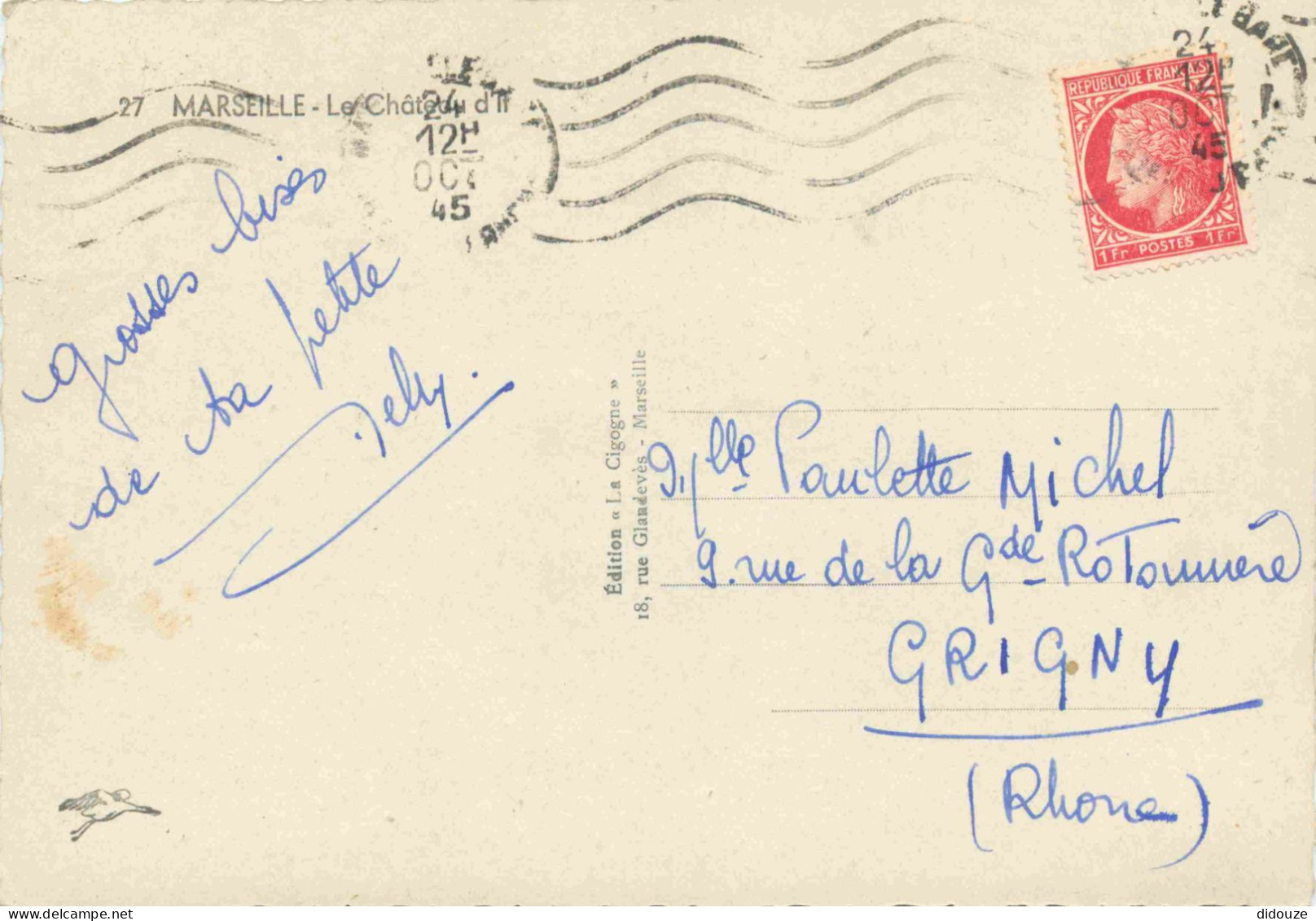 13 - Marseille - Château D'If - Carte Dentelée - CPSM Grand Format - Voir Scans Recto-Verso - Château D'If, Frioul, Iles ...