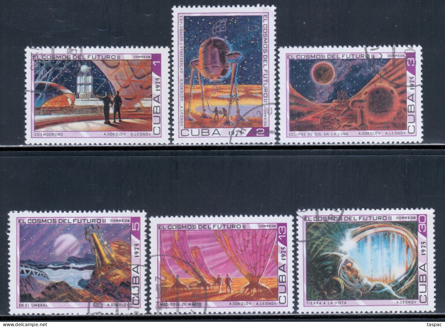 Cuba 1975 Mi# 2039-2044 Used - Cosmonaut’s Day / The Future Of Space - Nordamerika