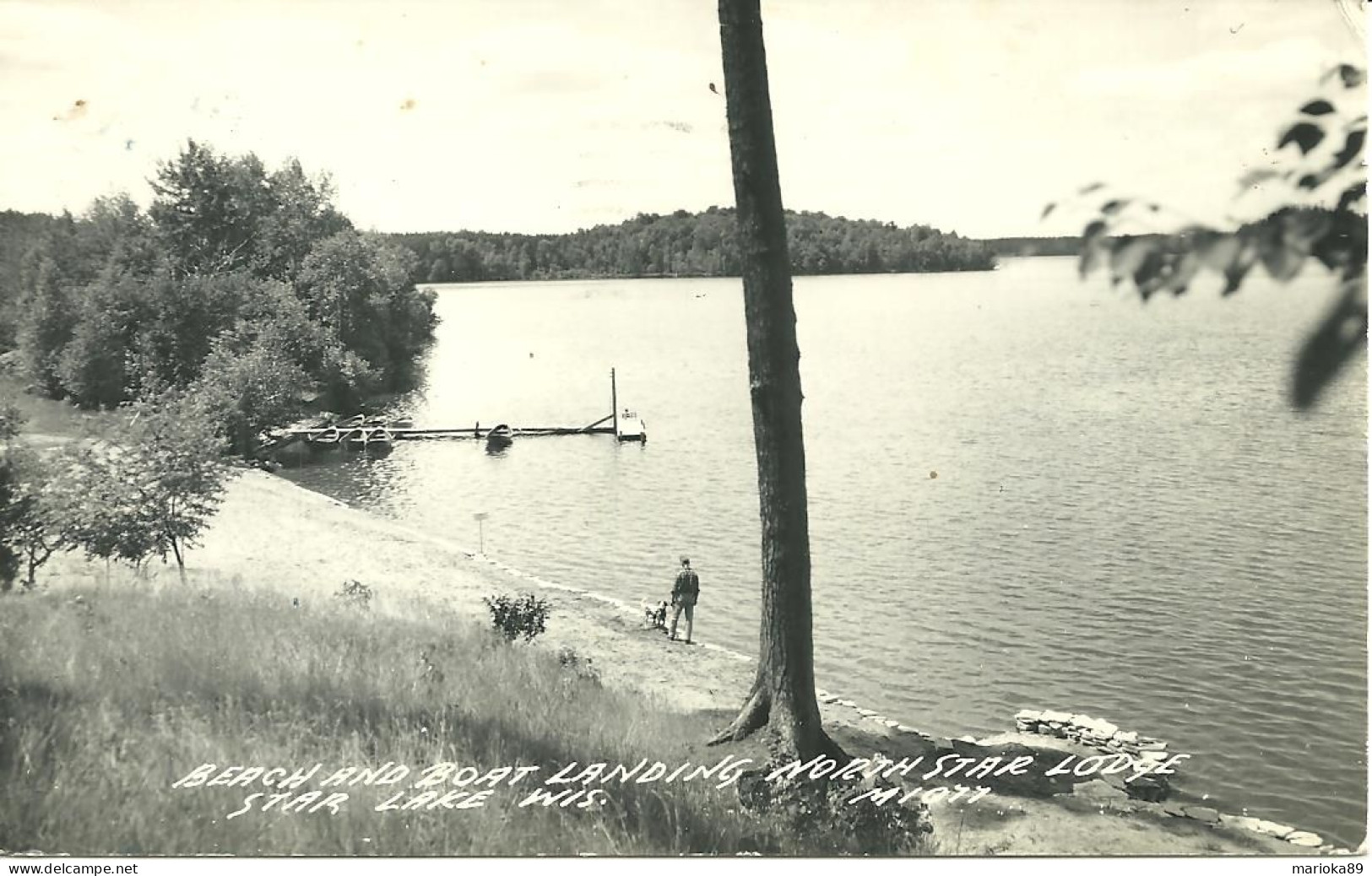 CARTE PHOTO BEACH AND BOAT LANDING NORTH STAR LODGE STAR LAKE - Sonstige & Ohne Zuordnung