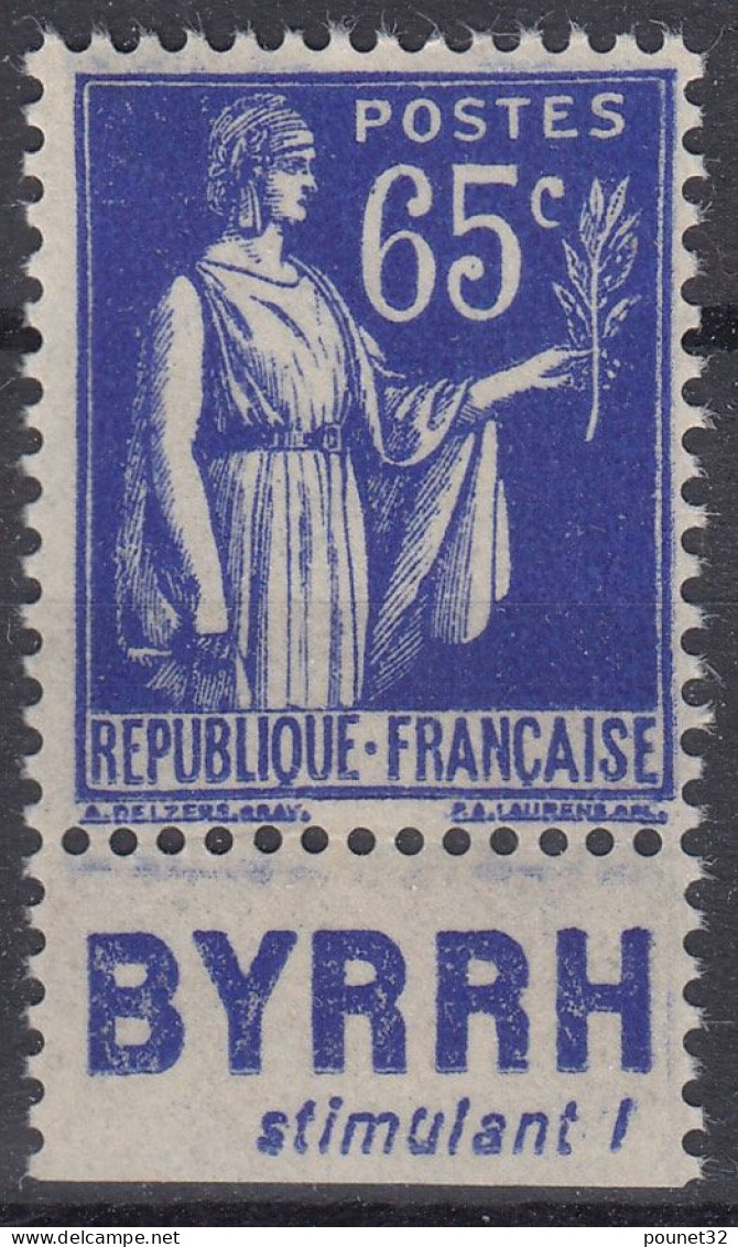 TIMBRE FRANCE TYPE PAIX N° 365b VIGNETTE PUB BYRRH NEUF ** GOMME SANS CHARNIERE - Neufs