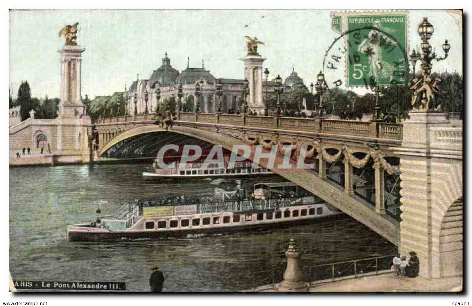 CPA Paris Le Poat Alexandre III Peniche  - Ponts