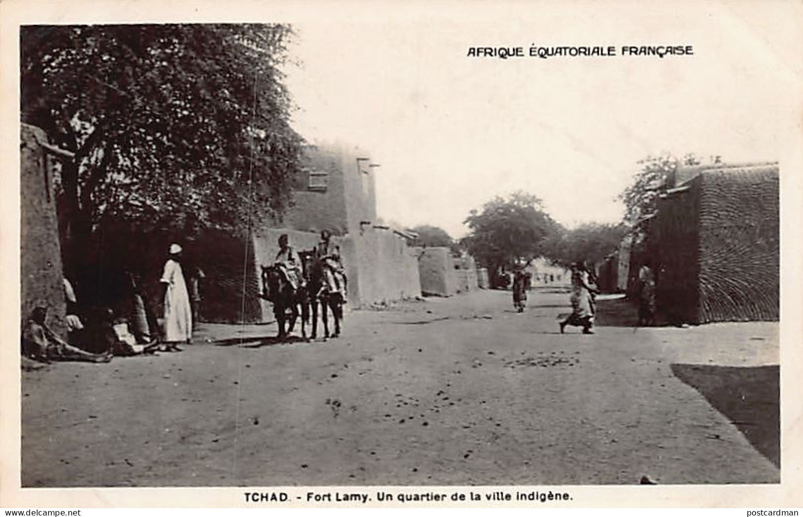 Tchad - FORT-LAMY - Un Quartier De La Ville Indigène - Ed. Inconnu  - Tchad