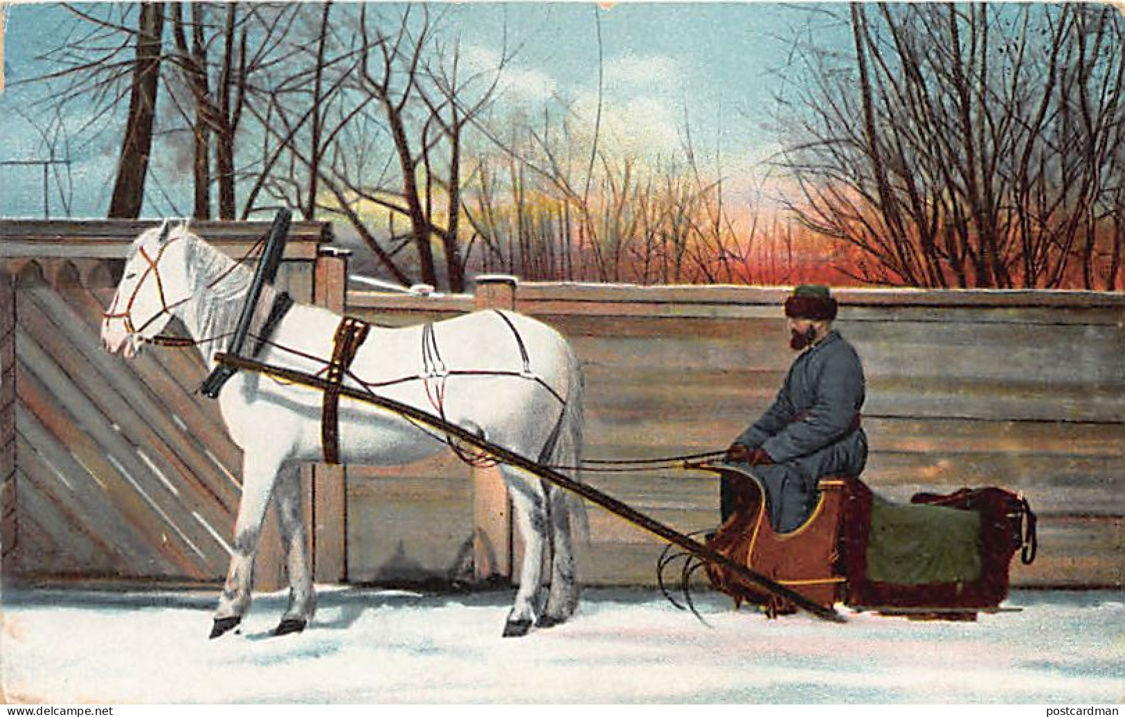 RUSSIA - Russian Types - Horse Sleigh - Publ. E.G.S. I. S. 3 - Russland