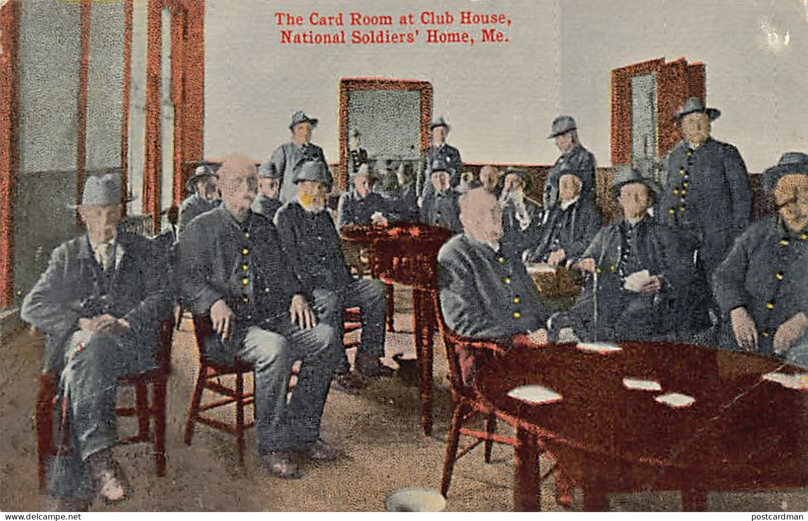 Usa - TOGUS (ME) The Card Room At Club House, National Soldiers' Home - Altri & Non Classificati