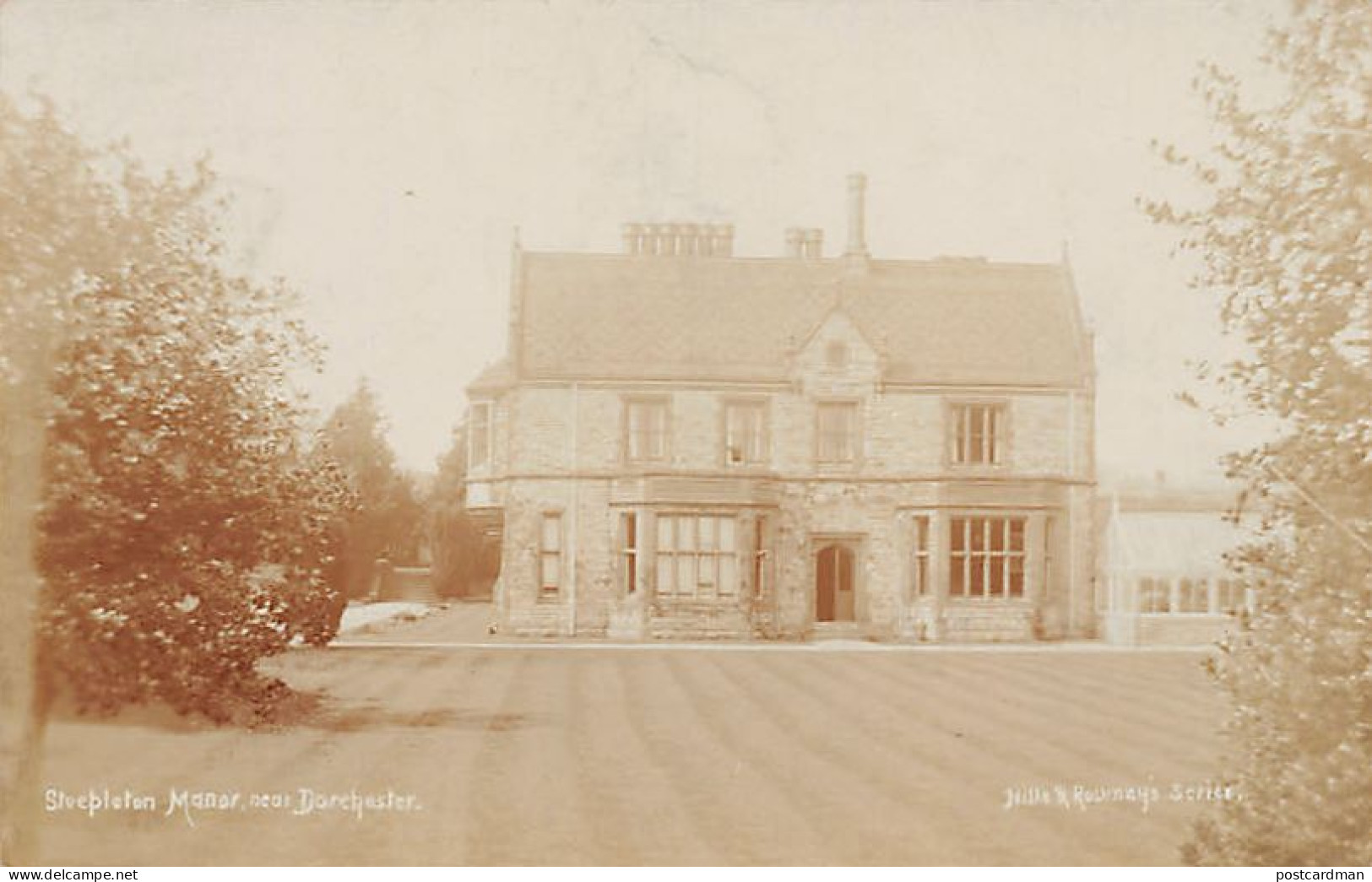 England - IWERNE STEPLETON -  Steepleton Manor - REAL PHOTO Hills & Rowney's Series - Autres & Non Classés