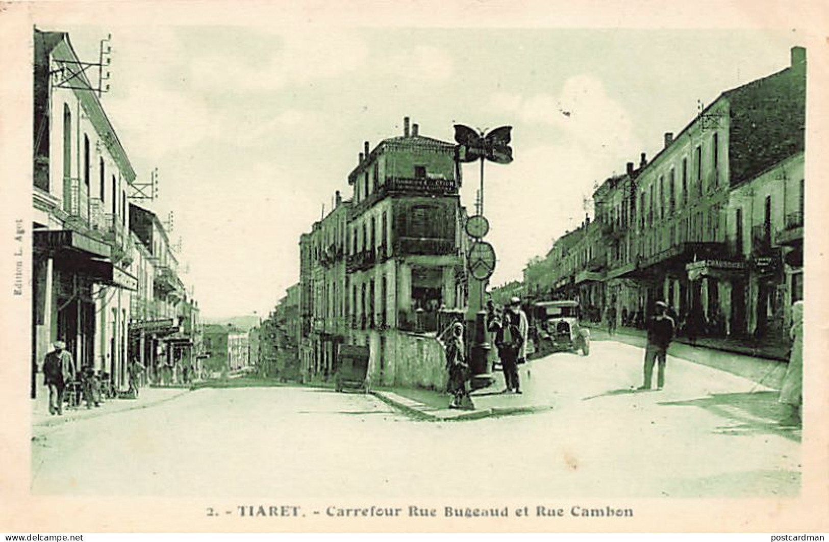 Algérie - TIARET - Carrefour Rue Bugeaud Et Rue Cambon - Ed. L. Agot 2 - Tiaret
