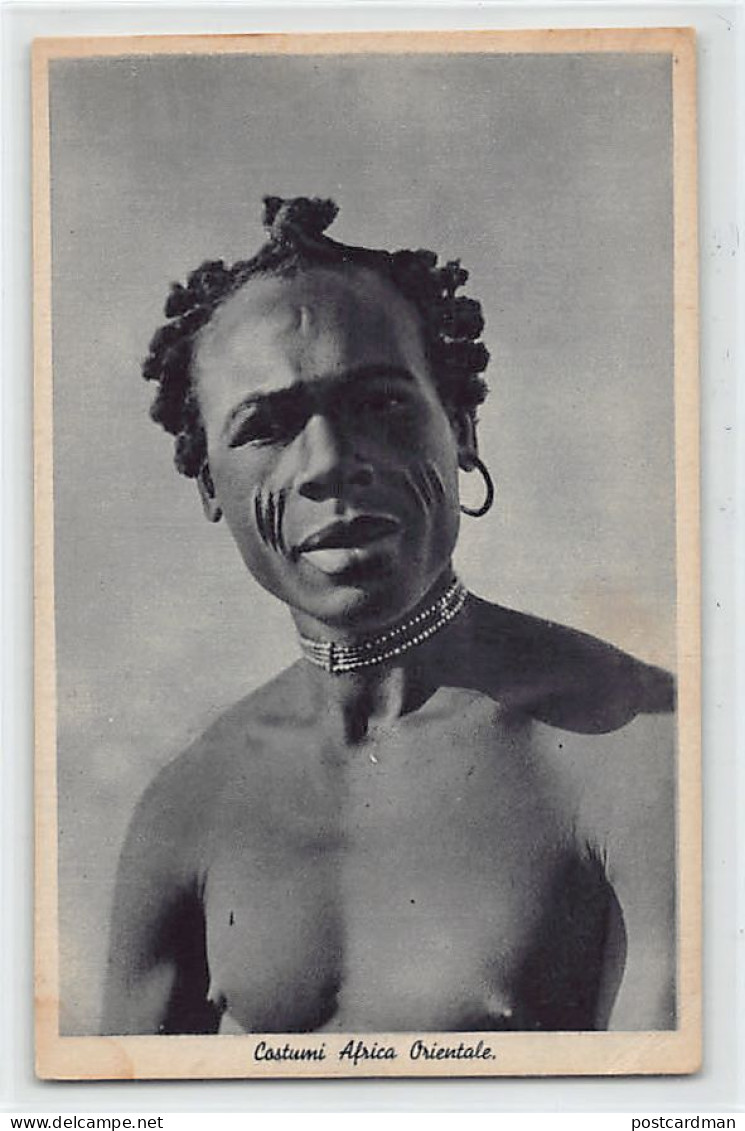 Eritrea - Native With Scarifications - Publ. Unknown  - Eritrea