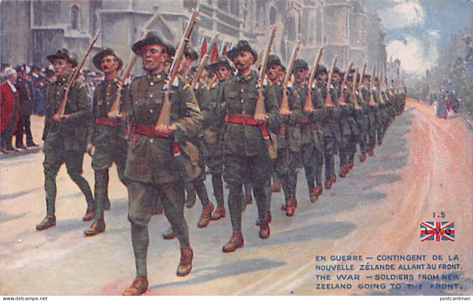 New Zealand - World War One - New Zealand Troops Going To The Front - ANZAC - Publ. L.V.G.  - New Zealand