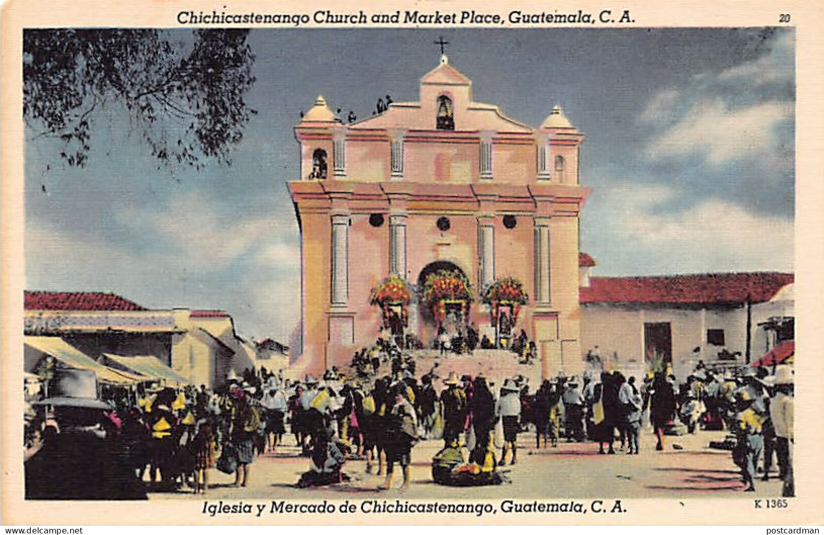 Guatemala - Iglesia Y Mercado De Pottery Carrier, Chichicastenango - Publ. Unknwon  - Guatemala